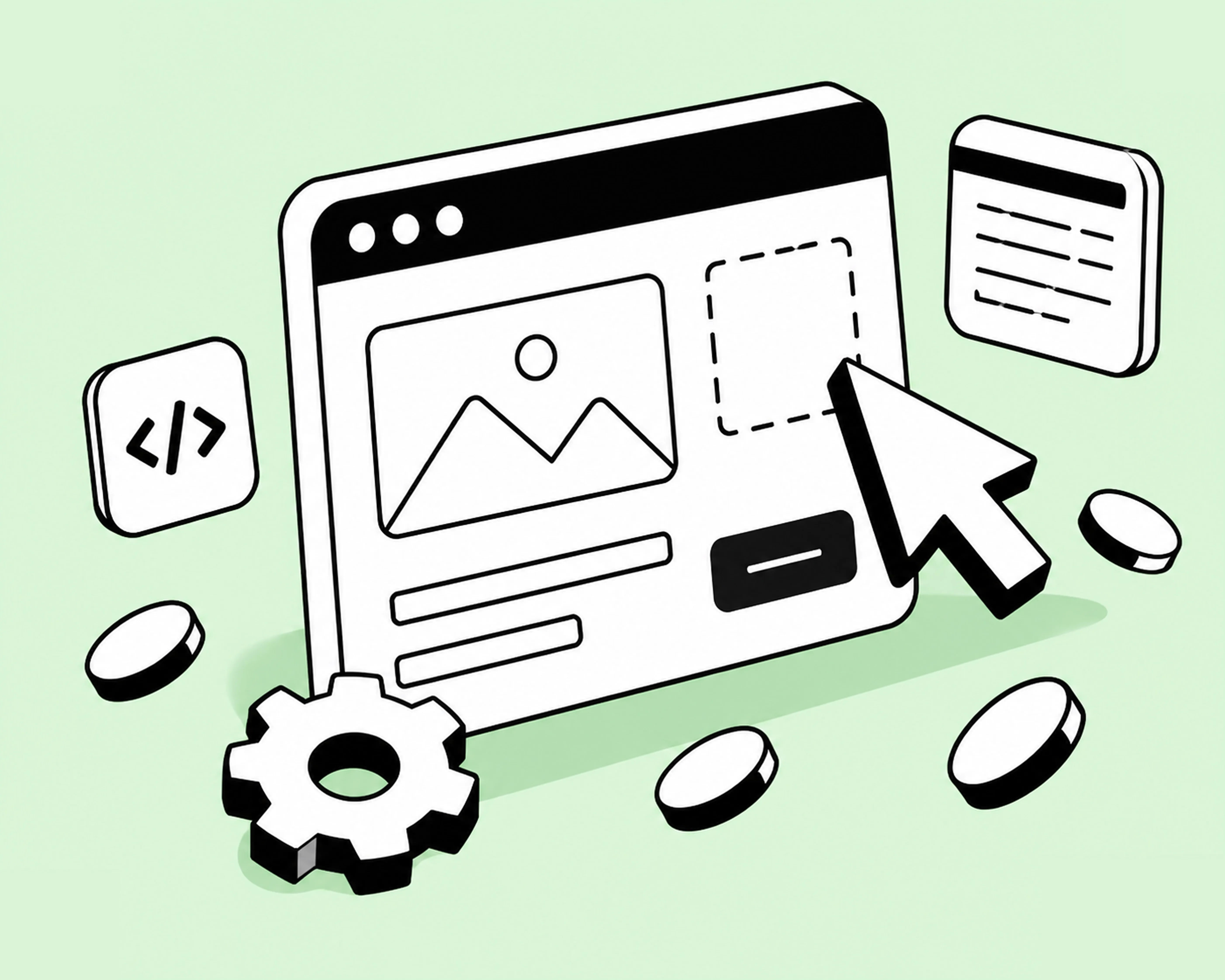 Web development workspace close-up